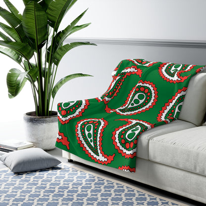Madagascar Retro Paisley Blanket Throw