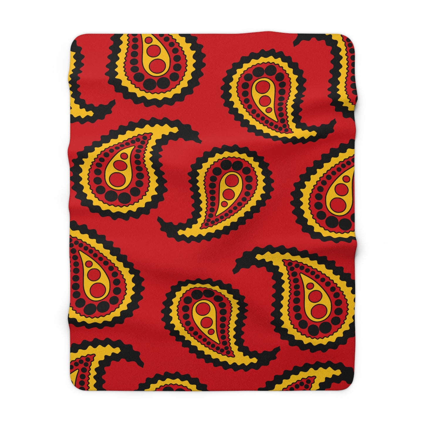 Timor Leste Retro Paisley Blanket Throw