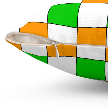 Cote Divoire Retro Check Cushion Pillow