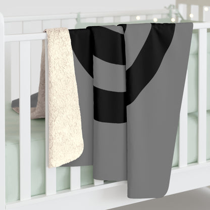 Grey, Black Retro Target Blanket Throw