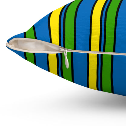 Gabon Retro Stripes Cushion Pillow