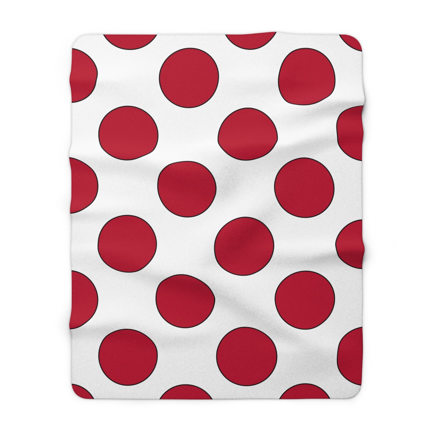 Japan Retro Polka Dots Blanket Throw