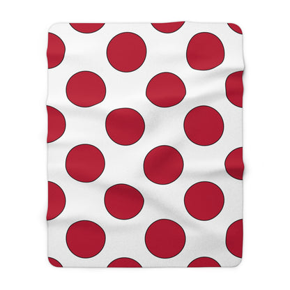 Japan Retro Polka Dots Blanket Throw