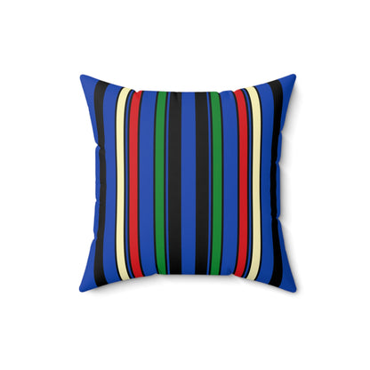 South Sudan Retro Stripes Cushion Pillow