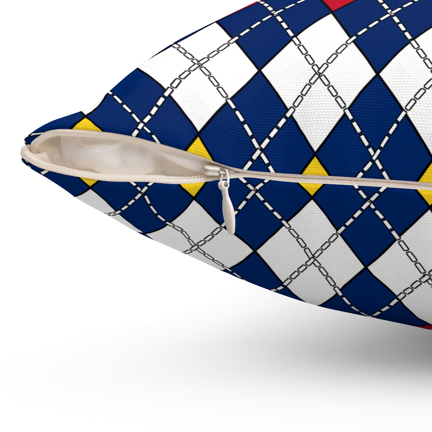 Turks And Caicos Islands Retro Argyle Cushion Pillow