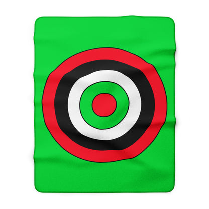 Kuwait Retro Target Blanket Throw