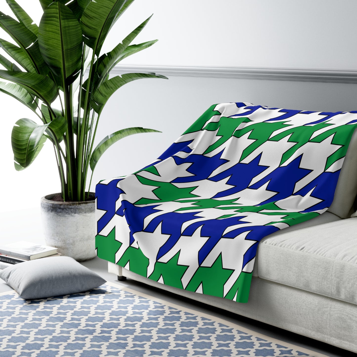 Lesotho Retro Houndstooth Blanket Throw