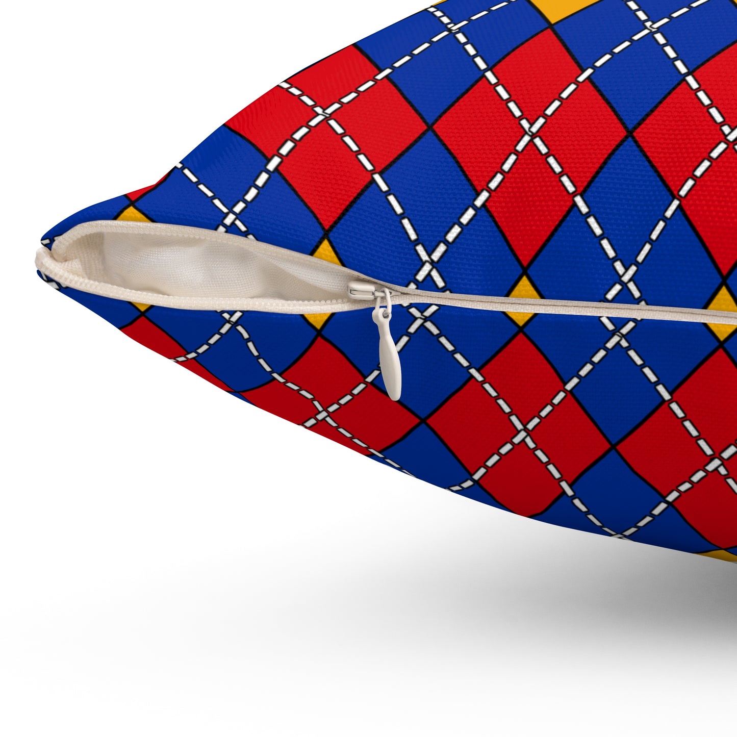 Armenia Retro Argyle Cushion Pillow