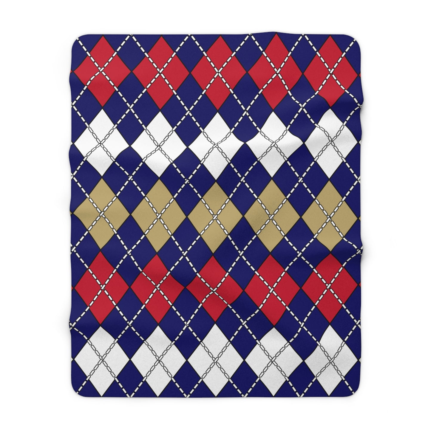 Saint Helena Retro Argyle Blanket Throw