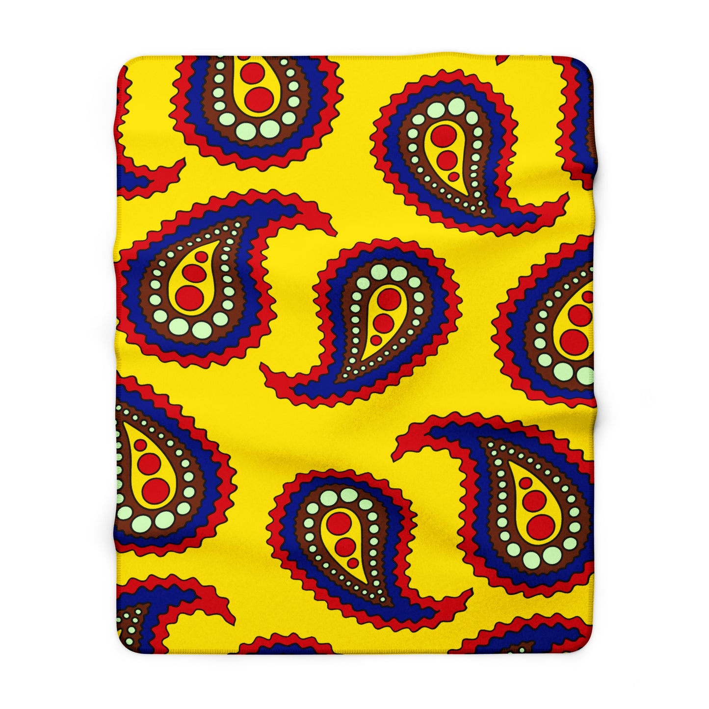Ecuador Retro Paisley Blanket Throw