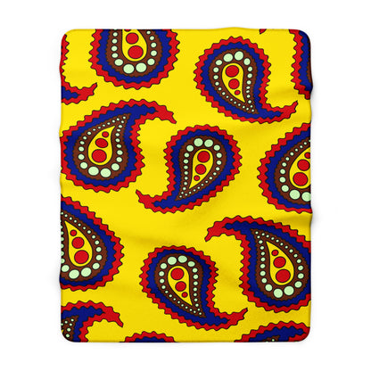 Ecuador Retro Paisley Blanket Throw
