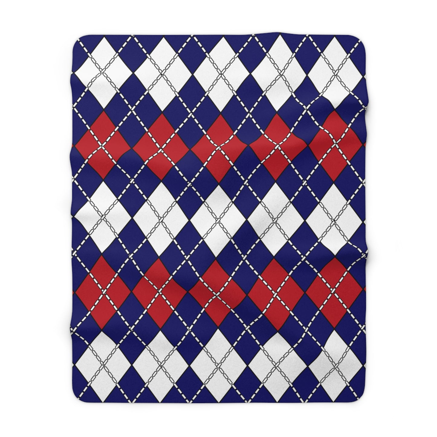 American Samoa Retro Argyle Blanket Throw