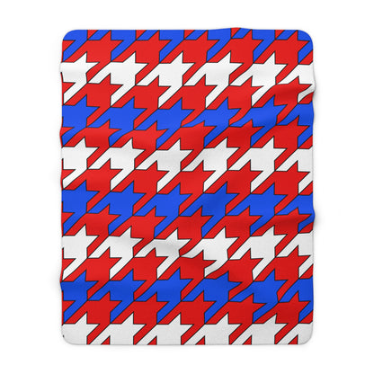 Puerto Rico Retro Houndstooth Blanket Throw