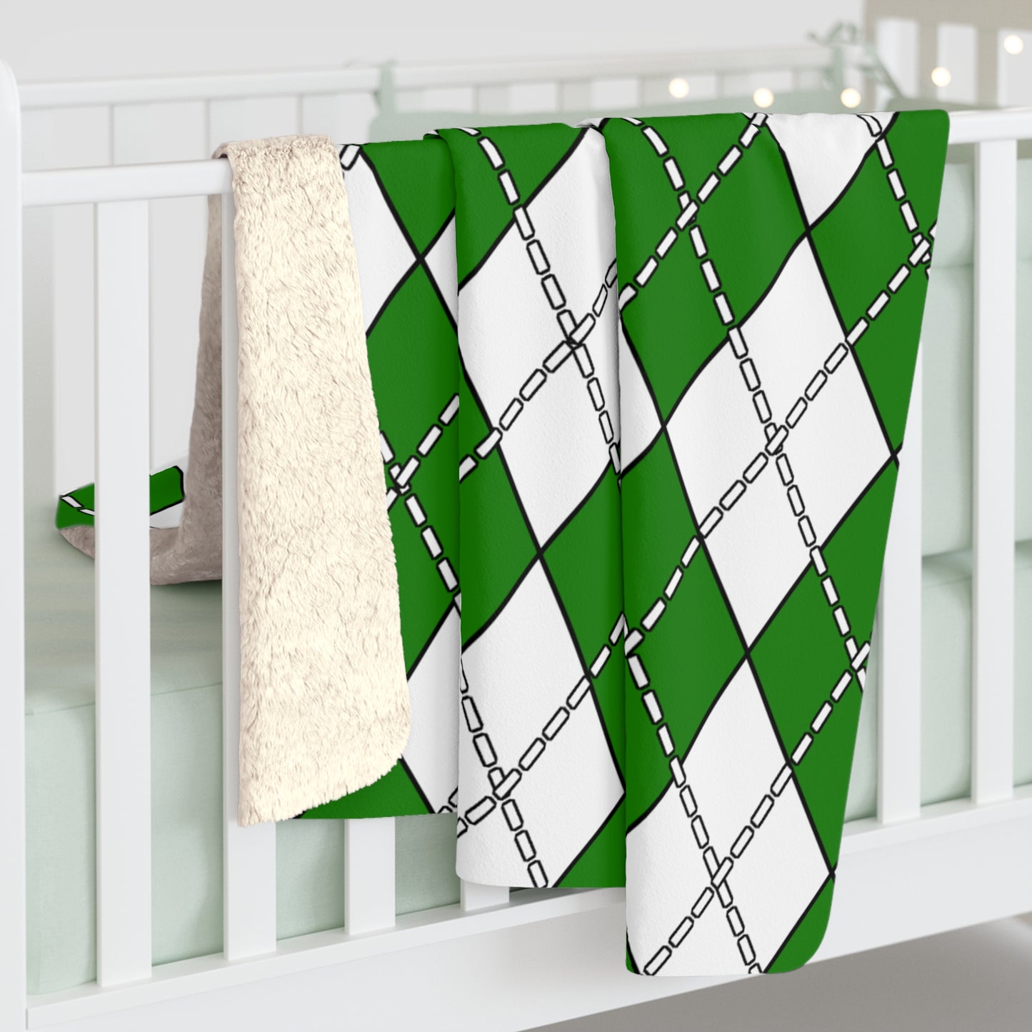 Norfolk Island Retro Argyle Blanket Throw