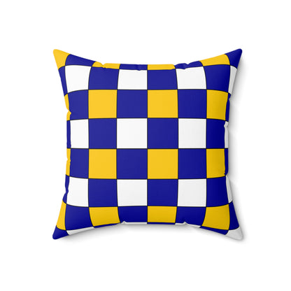 Bosnia And Herzegovina Retro Check Cushion Pillow