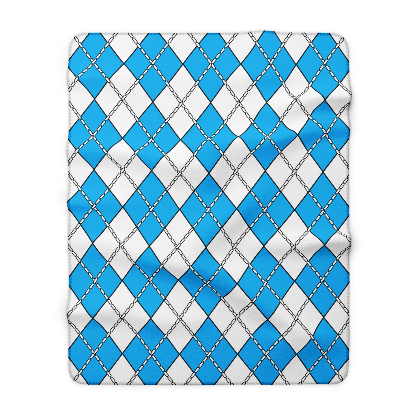 San Marino Retro Argyle Blanket Throw
