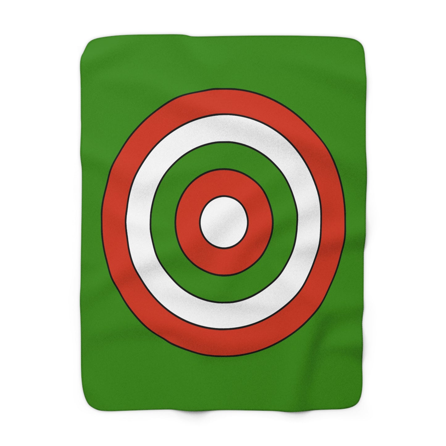 Hungary Retro Target Blanket Throw