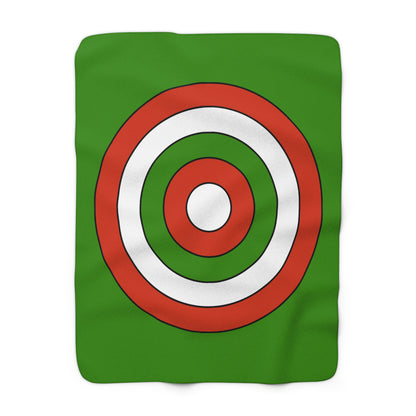 Hungary Retro Target Blanket Throw