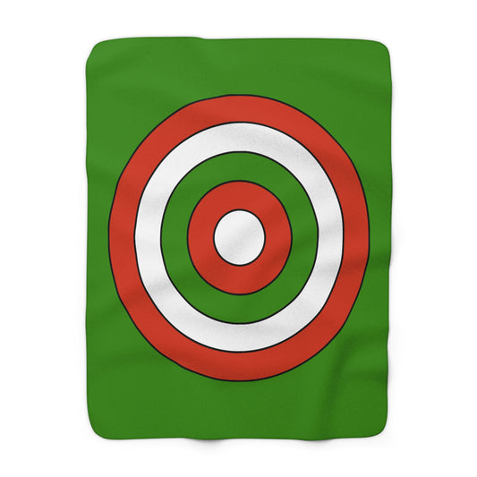 Hungary Retro Target Blanket Throw