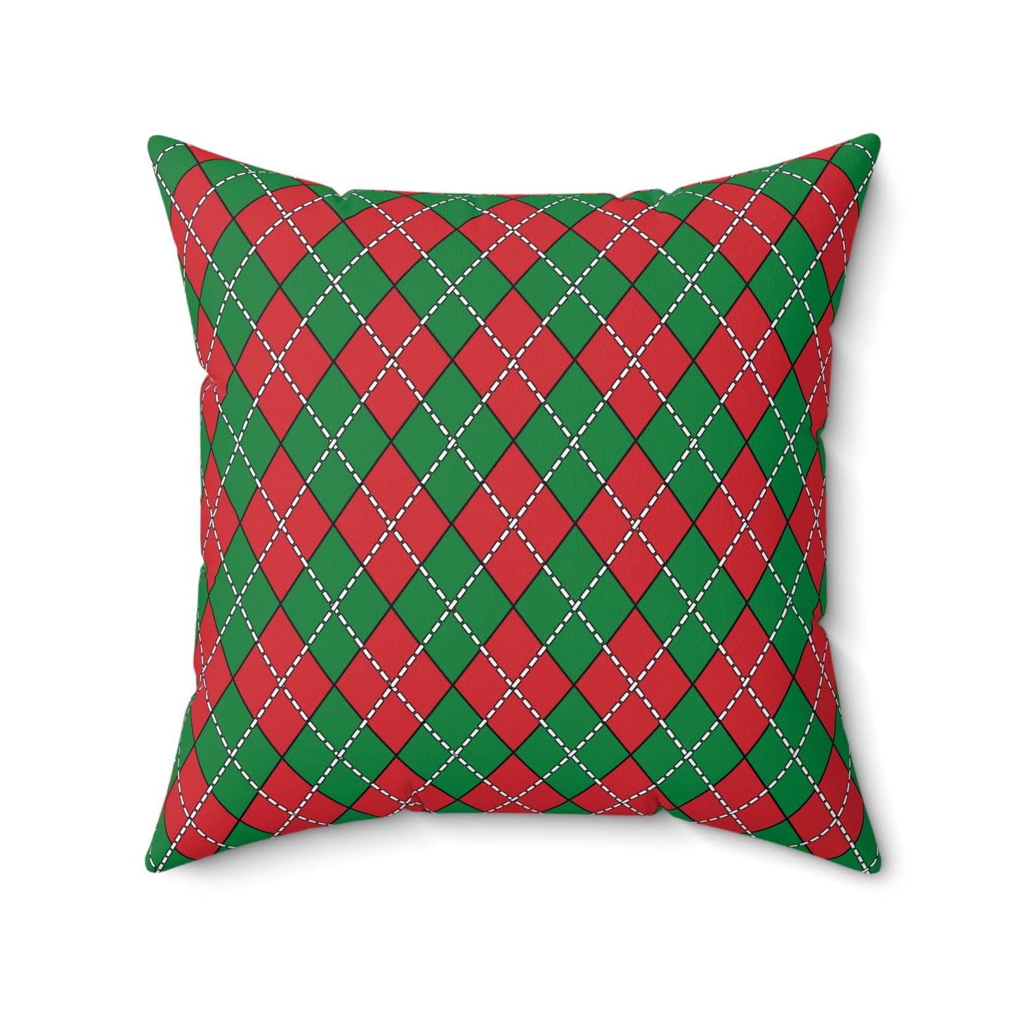 Turkmenistan Retro Argyle Cushion Pillow