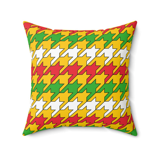 Myanmar Retro Houndstooth Cushion Pillow