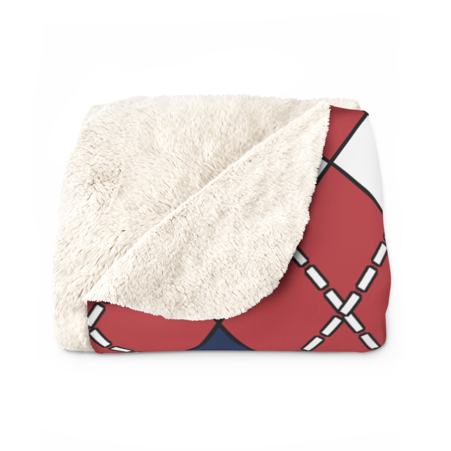 United States Minor Outlying Islands Retro Argyle Blanket Throw