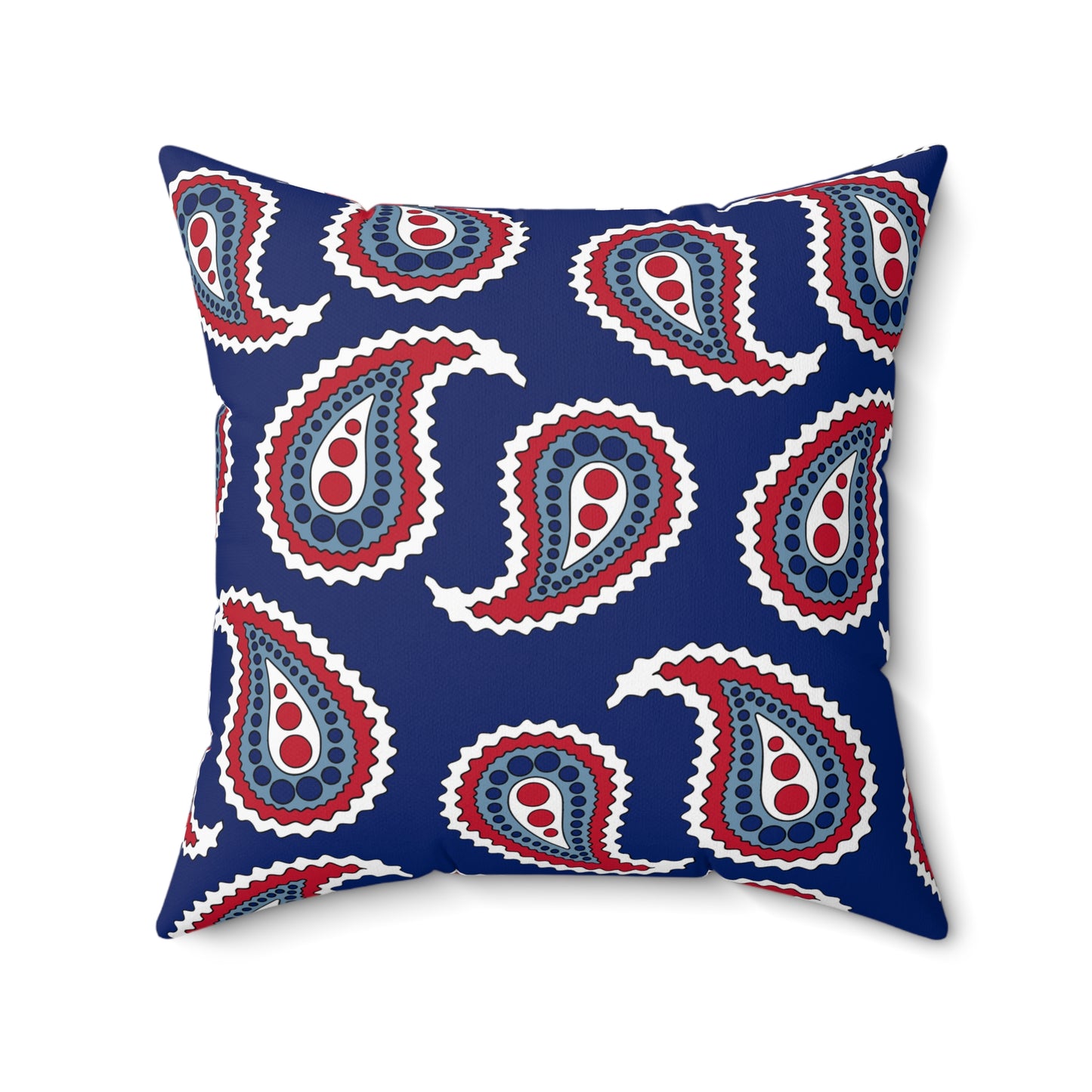 Falkland Islands Retro Paisley Cushion Pillow