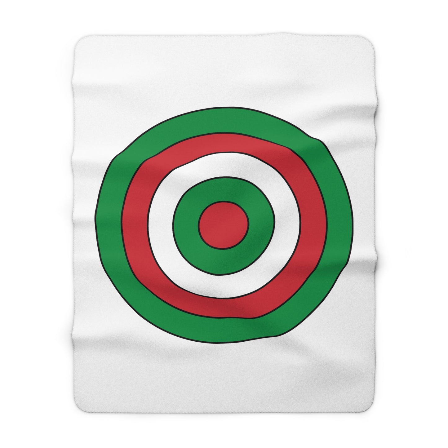 Italy Retro Target Blanket Throw