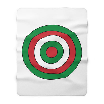 Italy Retro Target Blanket Throw