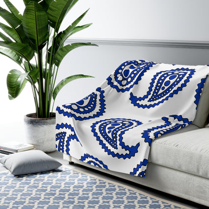 Uruguay Retro Paisley Blanket Throw