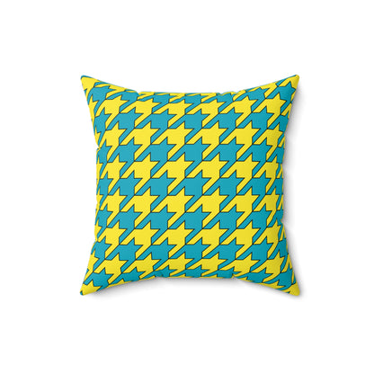 Kazakhstan Retro Houndstooth Cushion Pillow