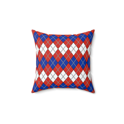 Paraguay Retro Argyle Cushion Pillow