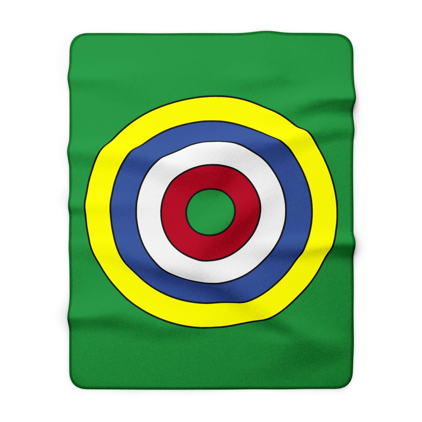 Comoros Retro Target Blanket Throw