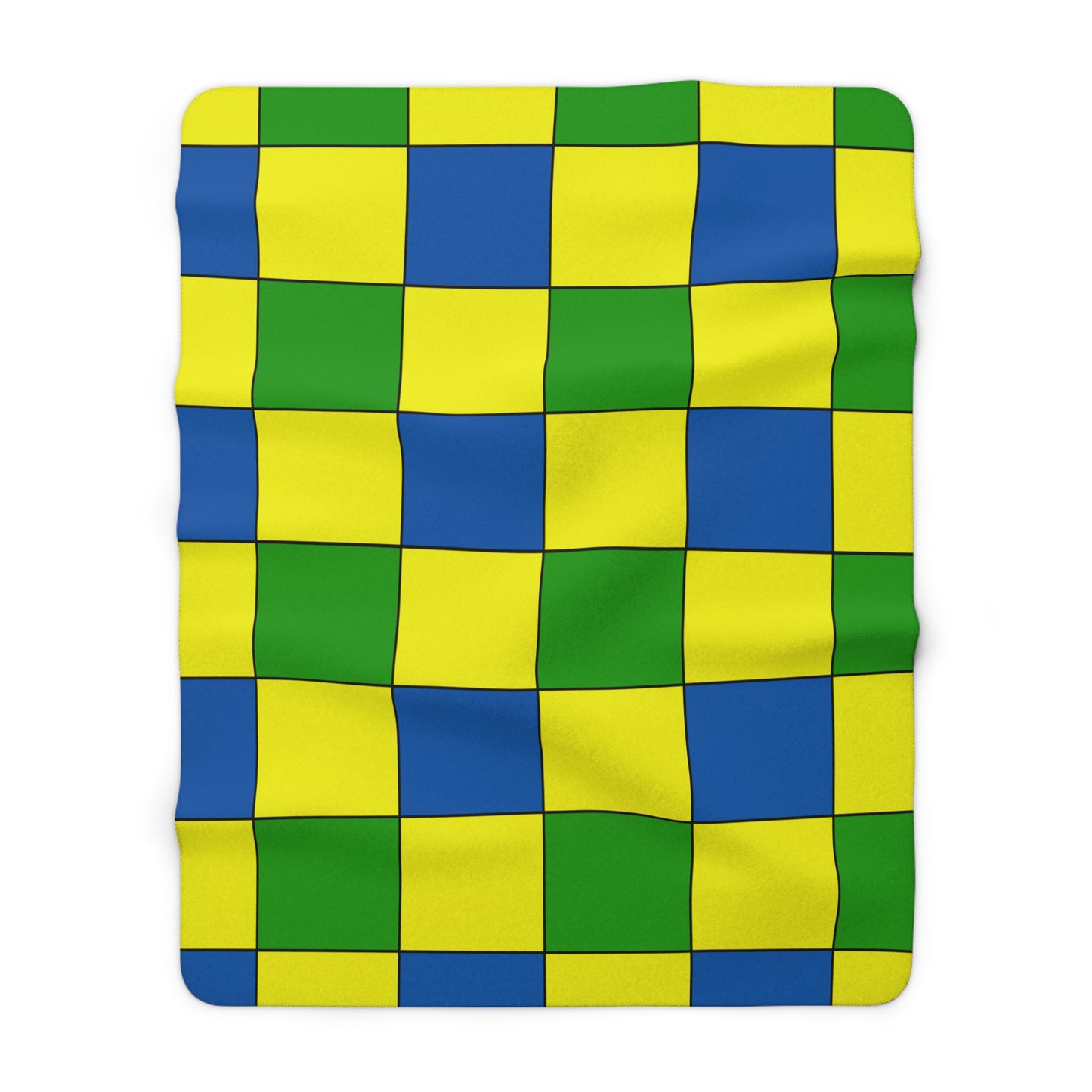 Saint Vincent And The Grenadines Retro Check Blanket Throw