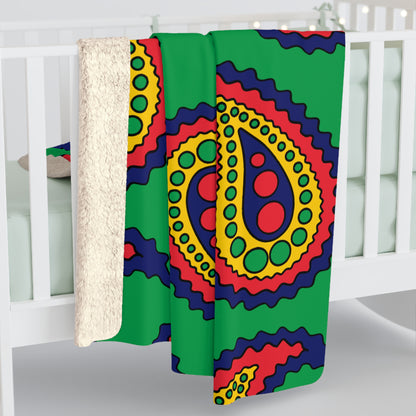 Mauritius Retro Paisley Blanket Throw