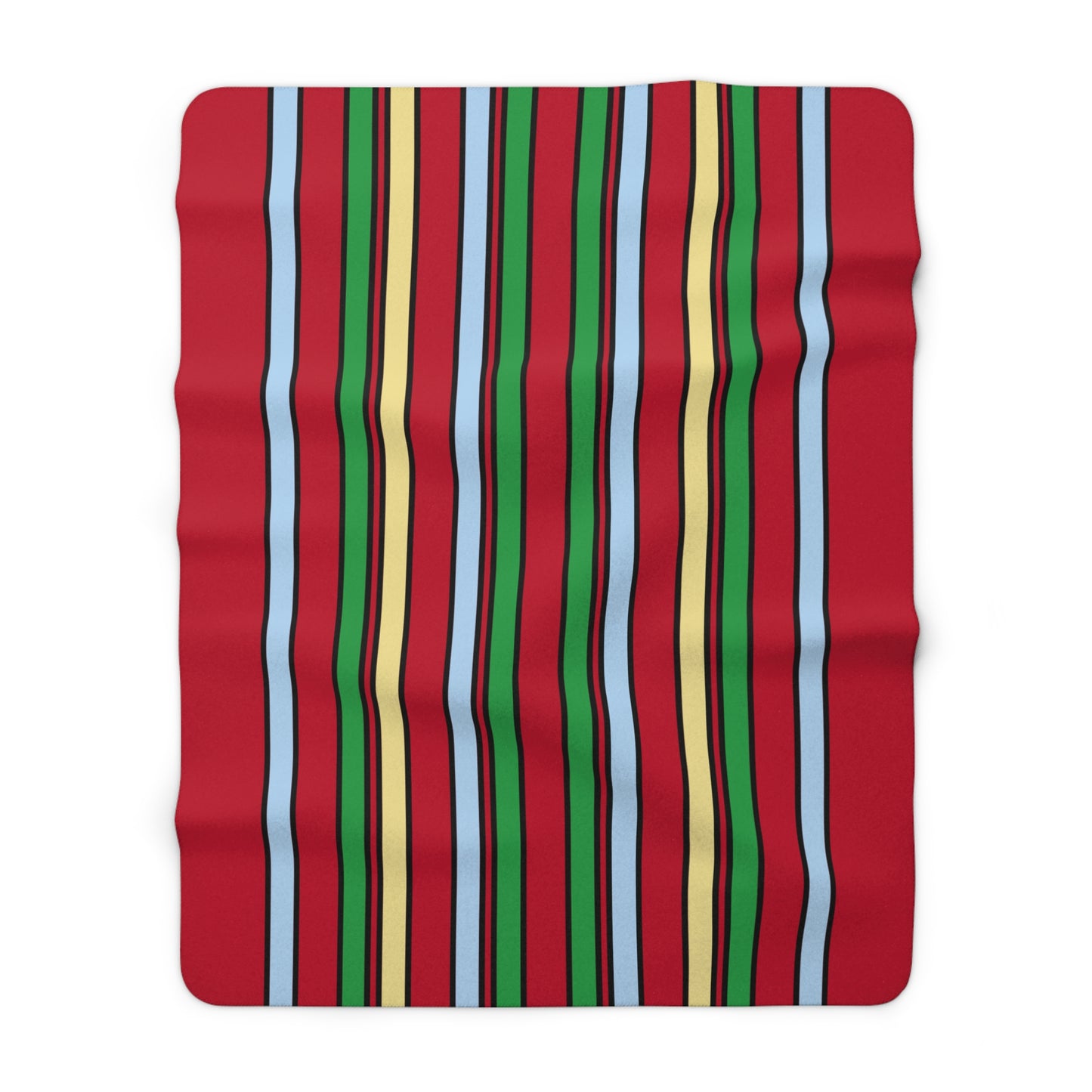 Eritrea Retro Stripes Blanket Throw