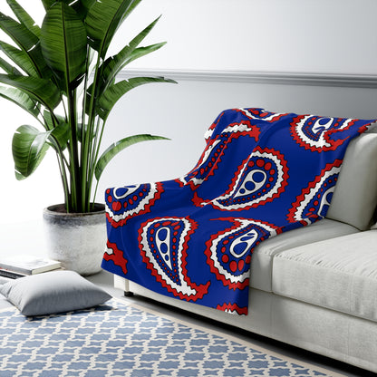 Cuba Retro Paisley Blanket Throw