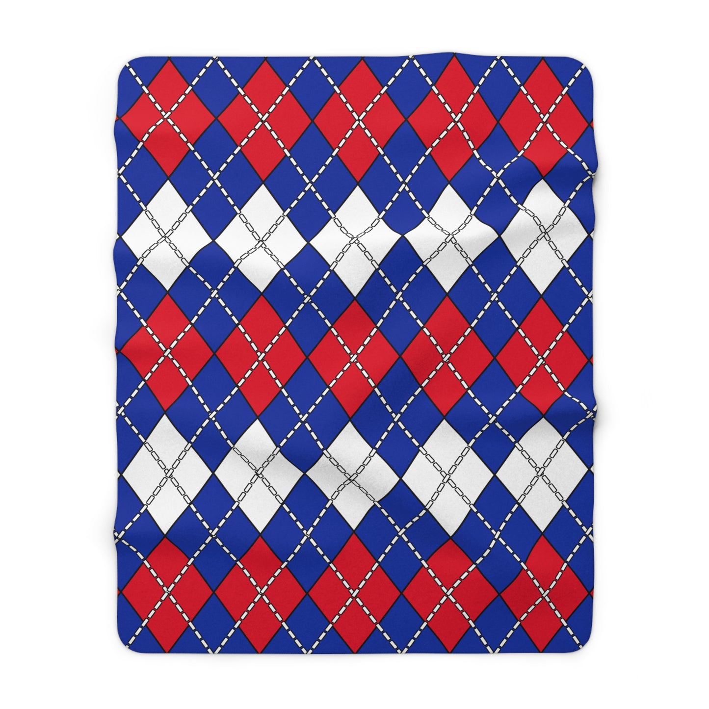 Cambodia Retro Argyle Blanket Throw