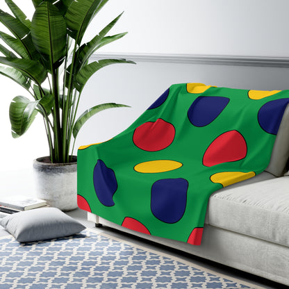 Mauritius Retro Polka Dots Blanket Throw