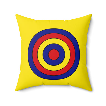 Colombia Retro Target Cushion Pillow