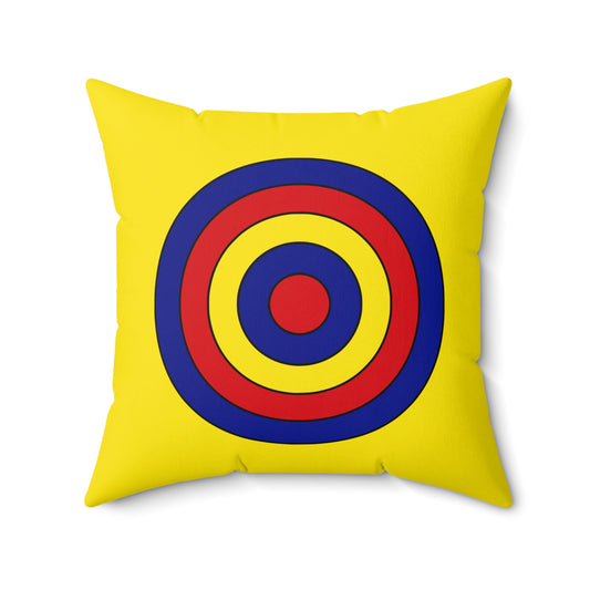 Colombia Retro Target Cushion Pillow