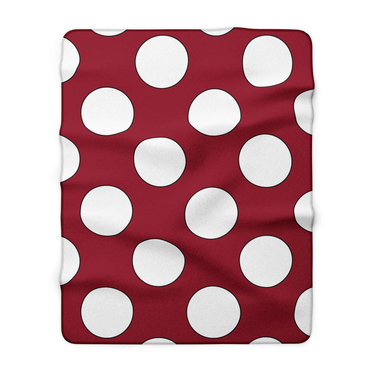 Latvia Retro Polka Dots Blanket Throw