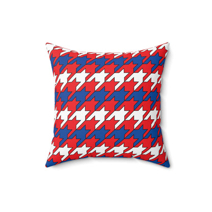 Slovakia Retro Houndstooth Cushion Pillow