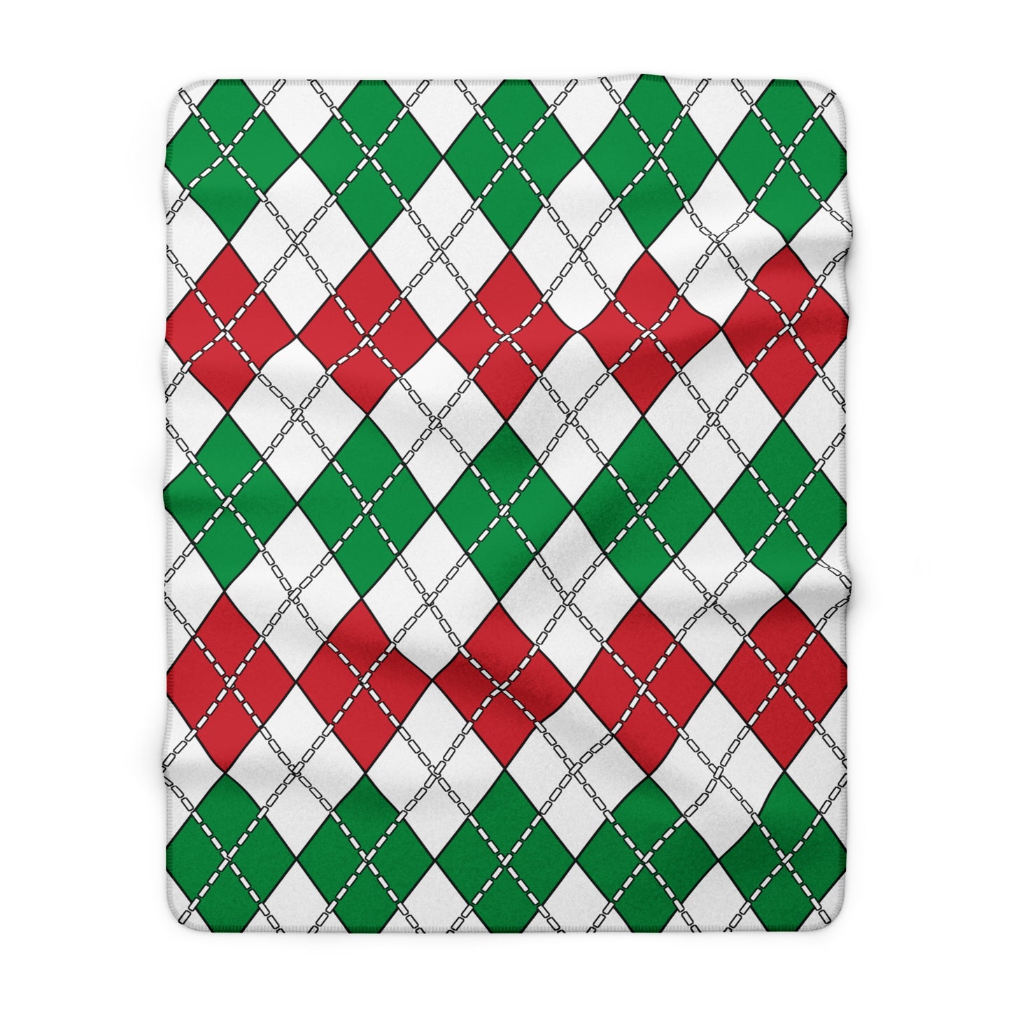 Italy Retro Argyle Blanket Throw