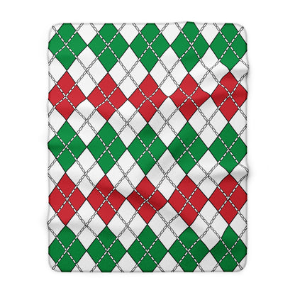 Italy Retro Argyle Blanket Throw