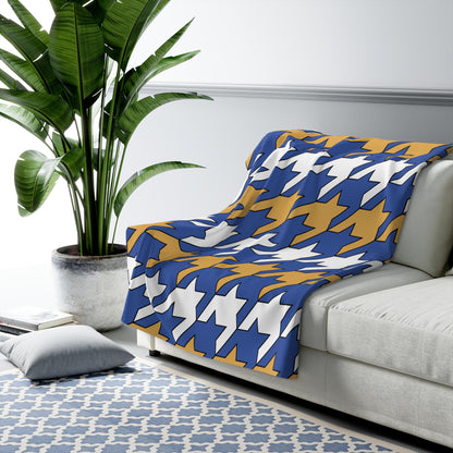 Marshall Islands Retro Houndstooth Blanket Throw