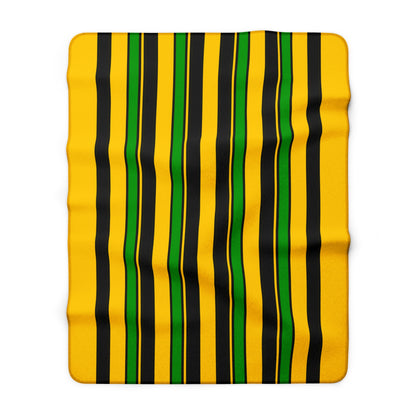 Jamaica Retro Stripes Blanket Throw
