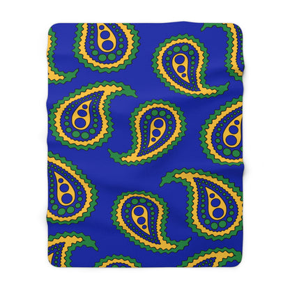 Christmas Island Retro Paisley Blanket Throw