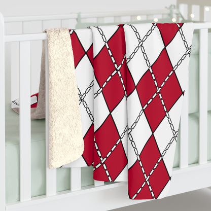 Japan Retro Argyle Blanket Throw