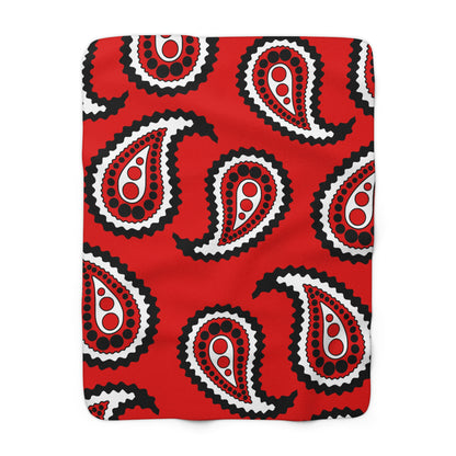 Trinidad And Tobago Retro Paisley Blanket Throw